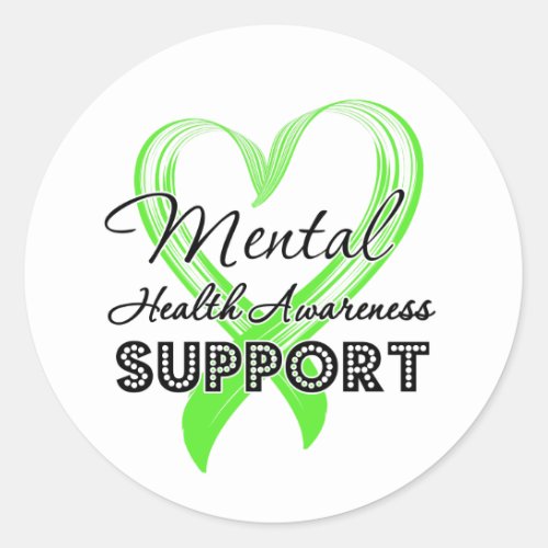 Mental Health Awareness _ Support Classic Round Sticker