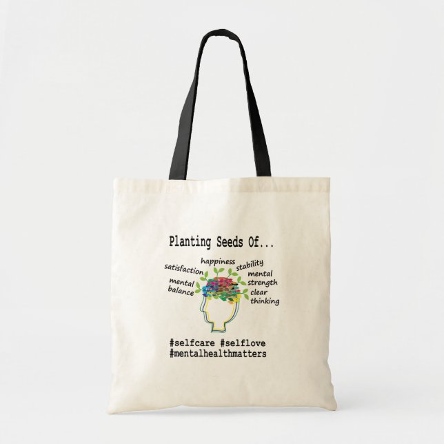 Mental Health Awareness Tote Bag (Front)