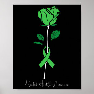 Mental Health Awareness Warrior Counselor Therapis Poster