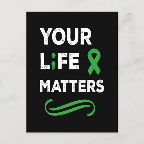 Mental Health Awareness Your Life Matters Postcard