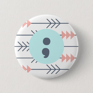 Mental Health Badge-Semicolon-Recovery-Support Button