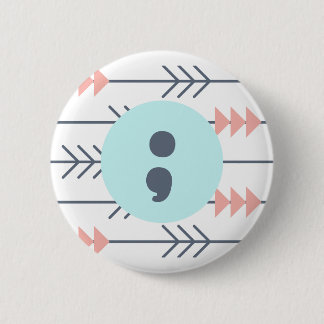 Mental Health Badge-Semicolon-Recovery-Support Button