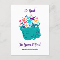 Mental Health Be Kind to Your Mind Personalize Postcard