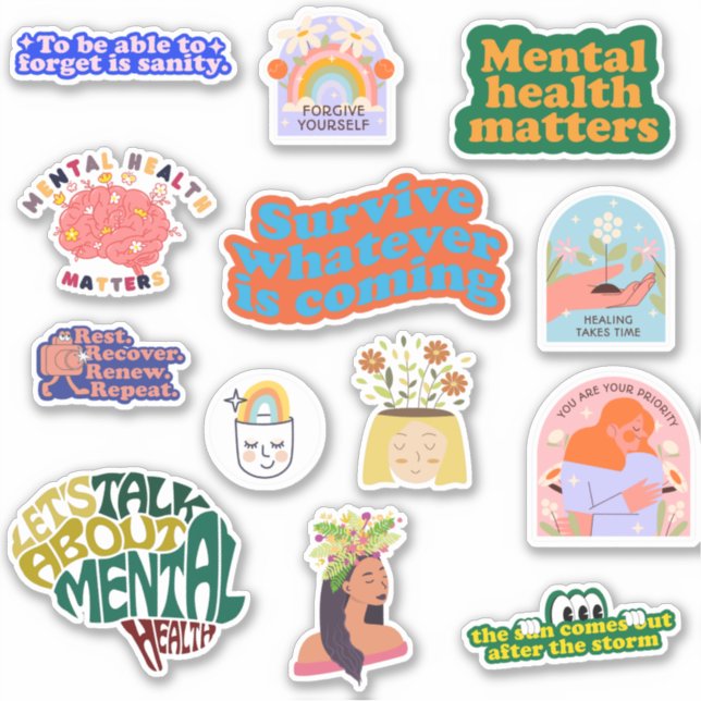 Mental Health Bundle  Sticker (Front)