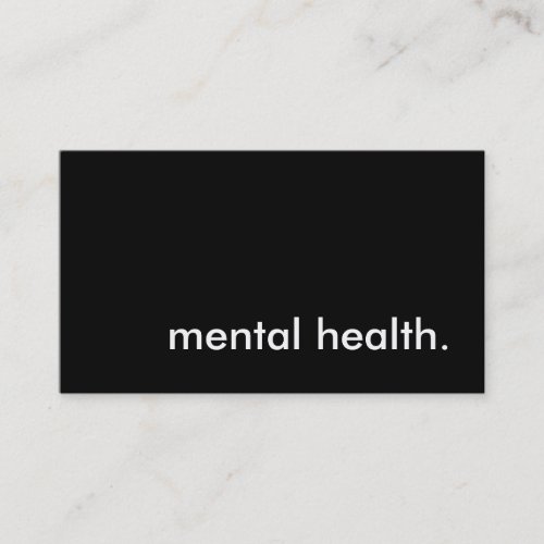 mental health. business card templates