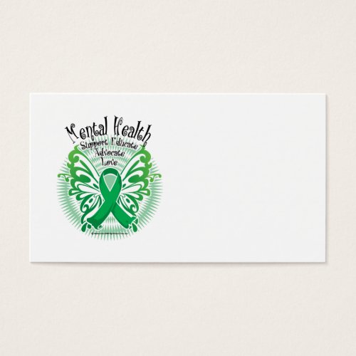 Mental Health Butterfly 3 Business Cards