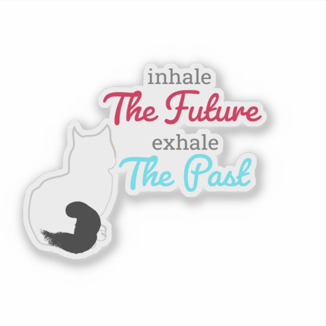 Mental Health Cat Sticker (Front)