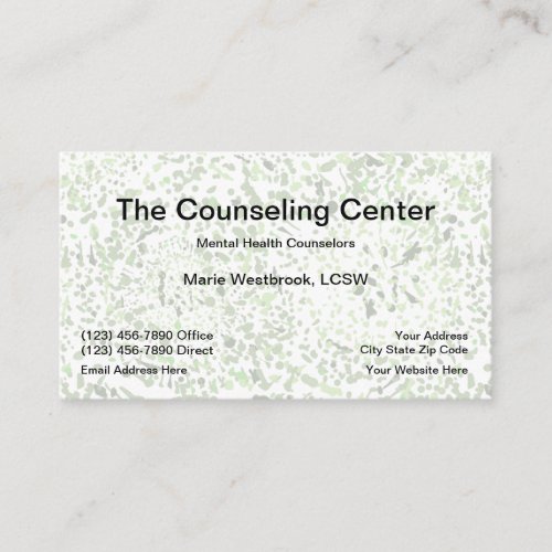 Mental Health Counseling Center Business Card