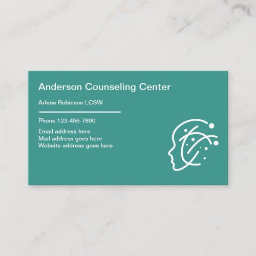 Mental Health Counseling Modern Business Cards