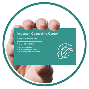 Mental Health Counseling Modern Business Cards