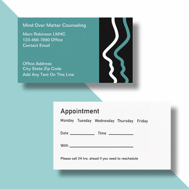 Mental Health Counselor Appointment Cards (Creator Uploaded)