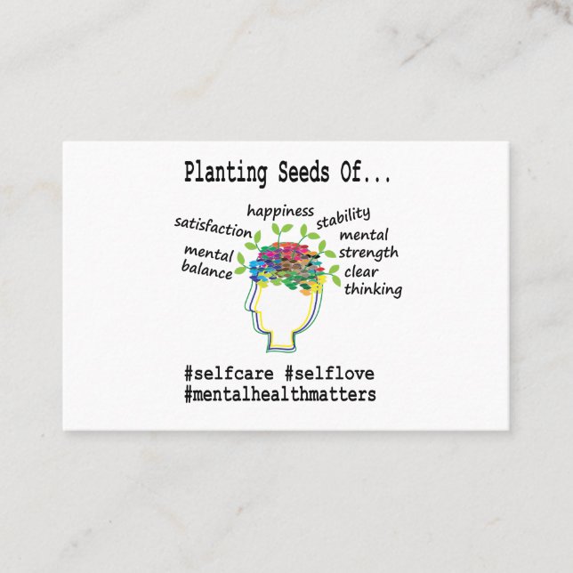 Mental Health Counselor Business Card (Front)