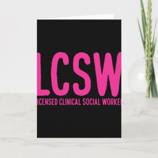 Mental Health Counselor Gifts Lcsw Licensed Clinic Card