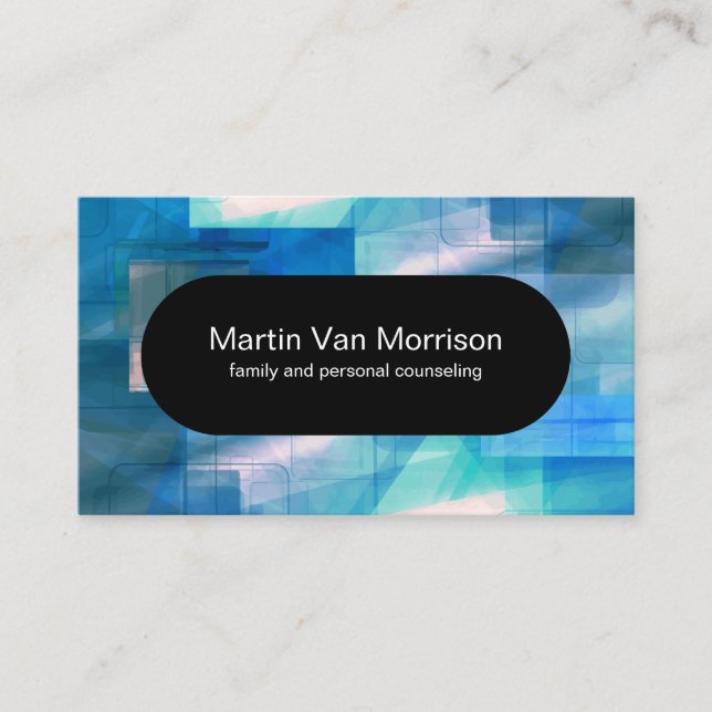 Mental Health Counselor Modern Design Business Card (Front)