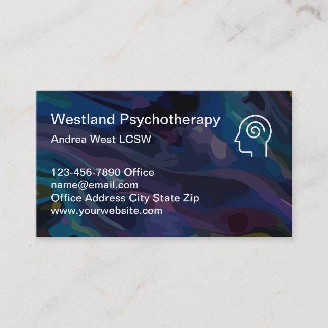 Mental health Counselor Of Psychiatry Business Card (Front)