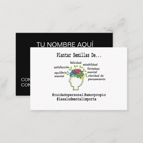 Mental Health Counselor Spanish Business Card