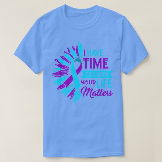 Mental Health Counselor Suicide Prevention Awarene T-Shirt (Design Front)