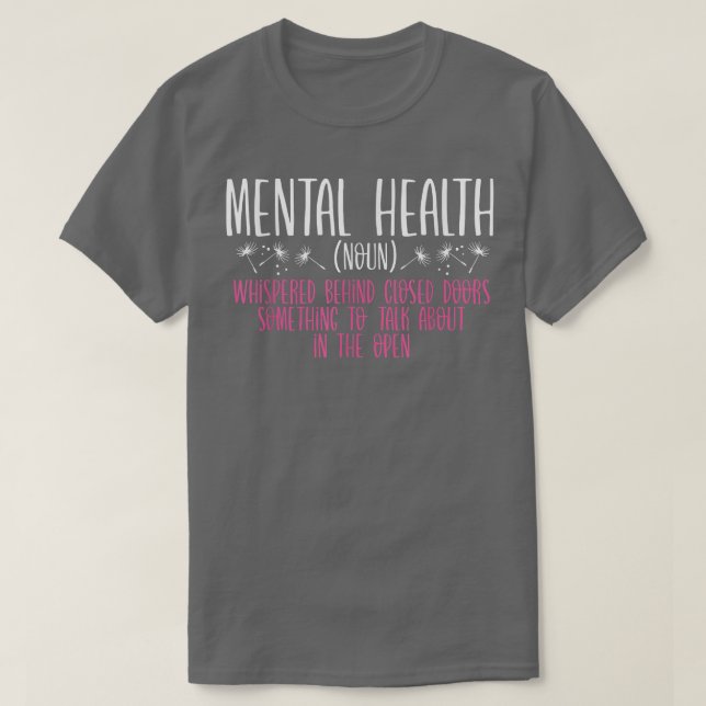 Mental Health Definition - Human Brain Illness Awa T-Shirt (Design Front)