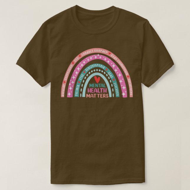 Mental Health Disorder Adhd Awareness 4236  T-Shirt (Design Front)