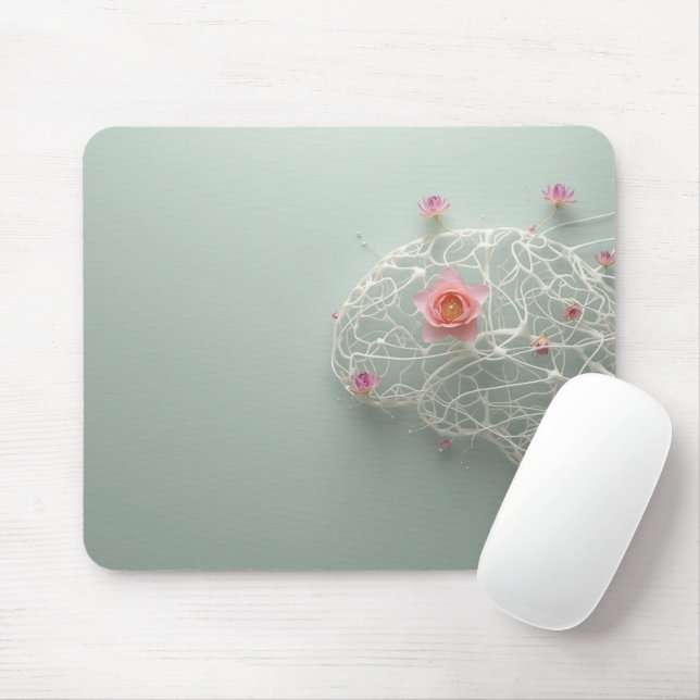Mental Health Growth Art Notebook Mouse Pad (With Mouse)
