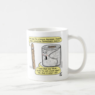 Mental Health Humor - TP Depression and Uni-Polar Coffee Mug