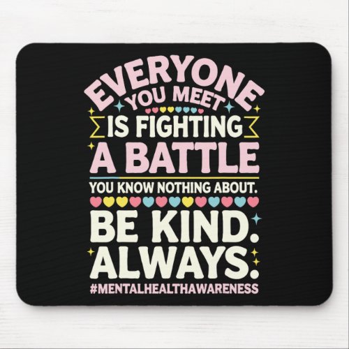 Mental Health Illness Awareness Month Depressed Pe Mouse Pad