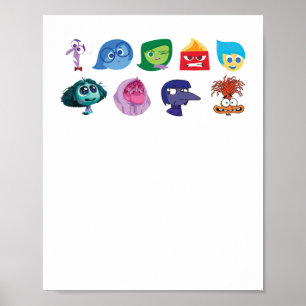Mental Health Inside Out 2 Sticker Poster