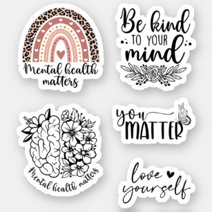 Mental health awareness sticker pack 1 - Diversely Human