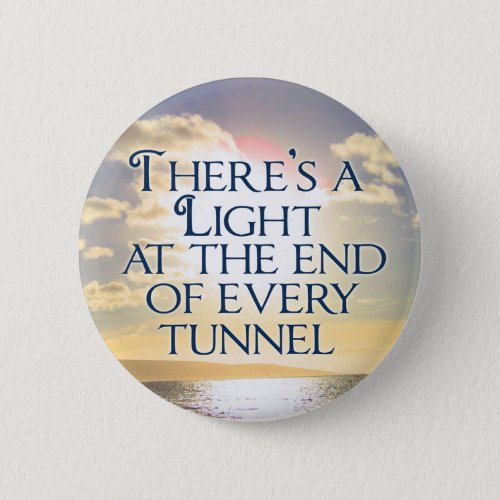 Mental Health Inspirational Quote Hope Sunset Button