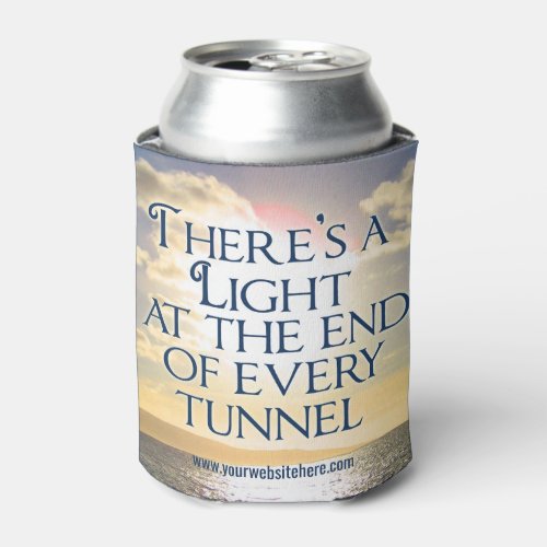Mental Health Inspirational Quote Hopeful Light Can Cooler