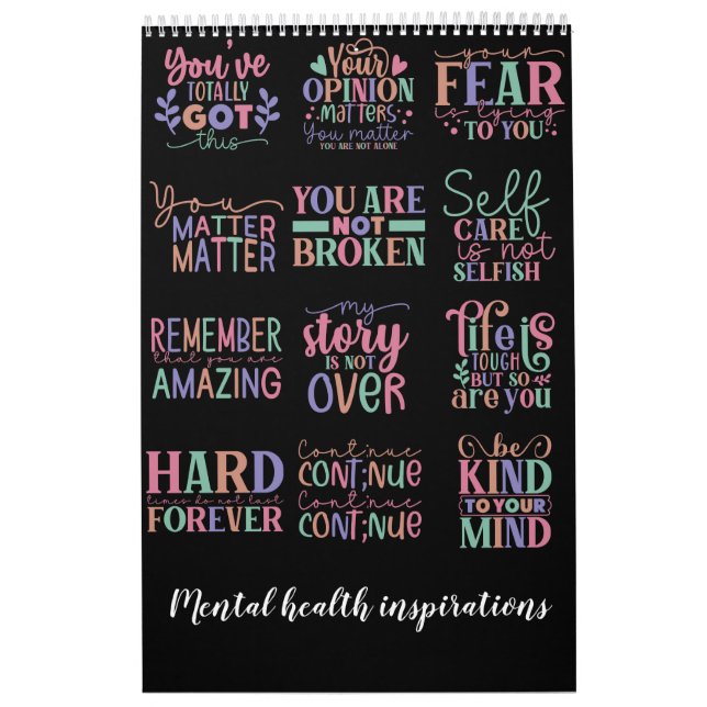Mental health inspirations calendar (Cover)
