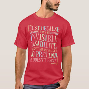 Mental Health Invisible Disability 4303 1909 T-Shirt