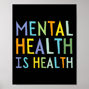 Mental Health Is Health Mental Health Awareness Poster
