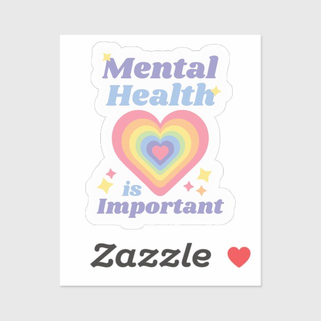Mental Health is important Sticker (Sheet)