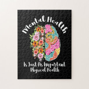 Mental Health Is Just As Physical Health Brain Jigsaw Puzzle