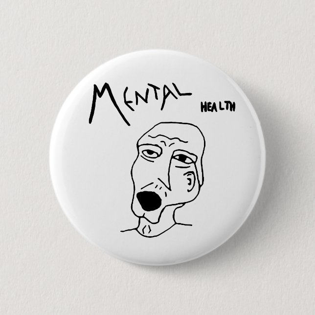 Mental Health Logo Button (Front)