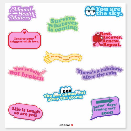Mental Health Matters _ Affirmations Sticker Pack