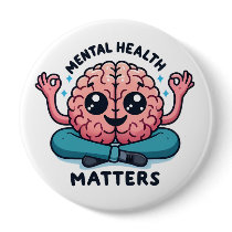 Mental Health Matters Button