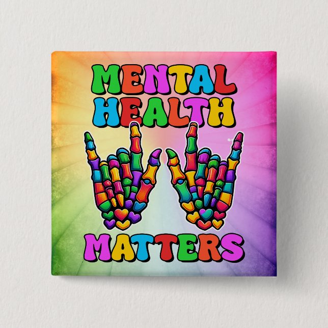 Mental Health Matters Button (Front)