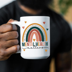 Stay Positive Coffee Mug, Mental Health Awareness, Daily Affirmations