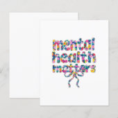 🌸 Mental Health Matters Floral Design (Front/Back)