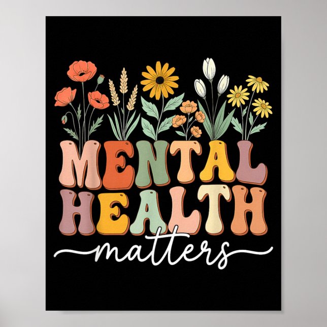 Mental Health Matters Human Brain Illness Poster (Front)
