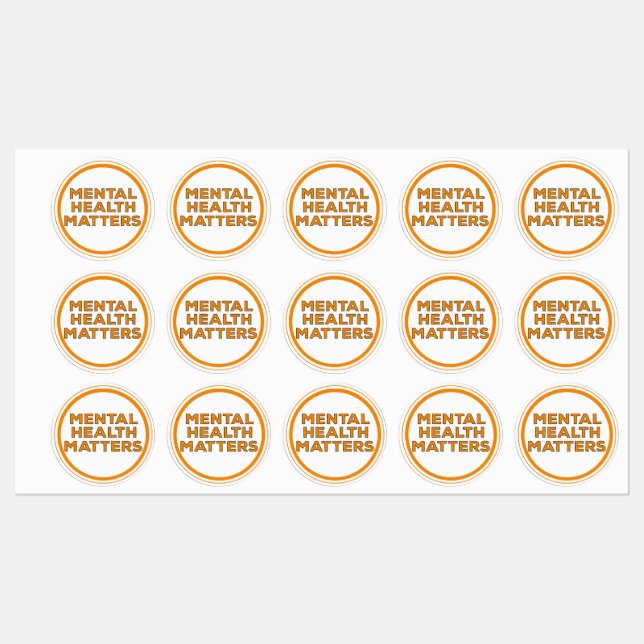 Mental Health Matters Labels (Sheet)