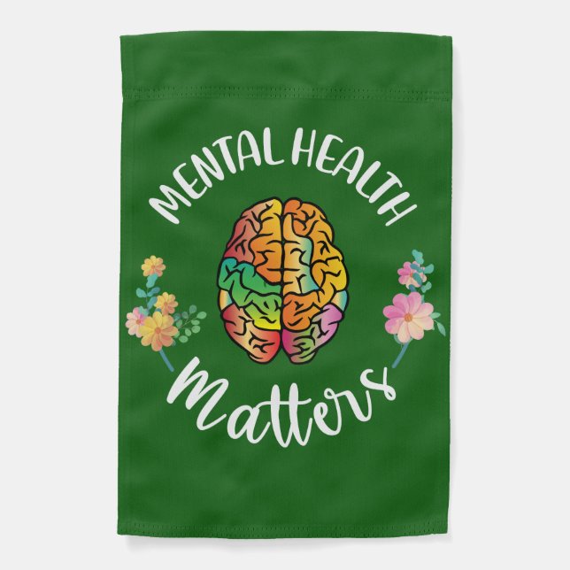 Mental Health Matters | Mental Health Awareness Garden Flag (Front)