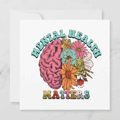 Mental Health Matters Place Card Holder T_Shirt To