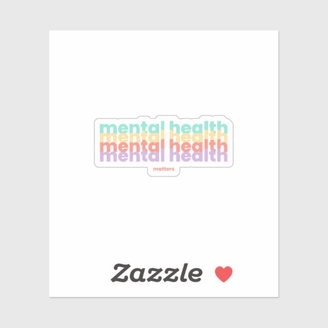 Mental Health Matters | Poppins Peach Candy Sticker (Sheet)