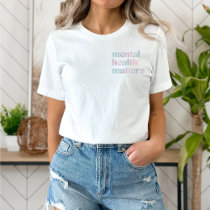 Mental Health Matters | Quote Mixed French Gray  T-Shirt