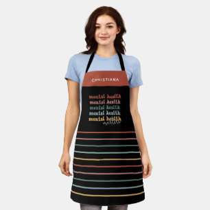 Mental Health Matters Retro Awareness Apron