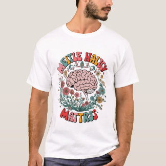 Mental Health Matters T-Shirt - Colorful Brain and