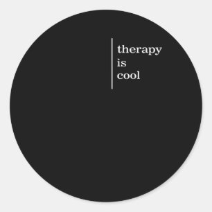 Mental Health Matters Therapy Is Cool Awareness po Classic Round Sticker